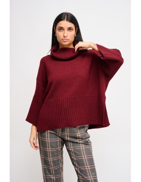 Oversized coltrui met 3/4-mouwen van Maryley