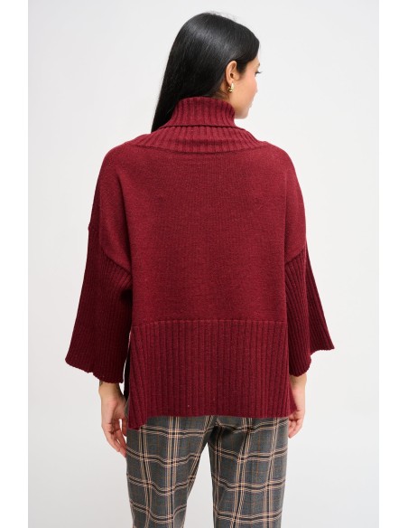 Oversized coltrui met 3/4-mouwen van Maryley