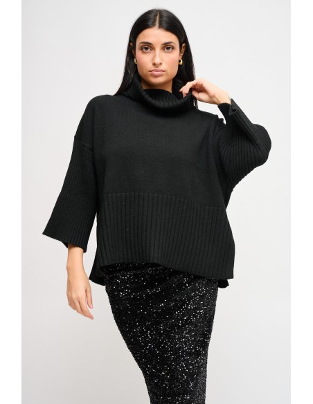 Oversized coltrui met 3/4-mouwen van Maryley