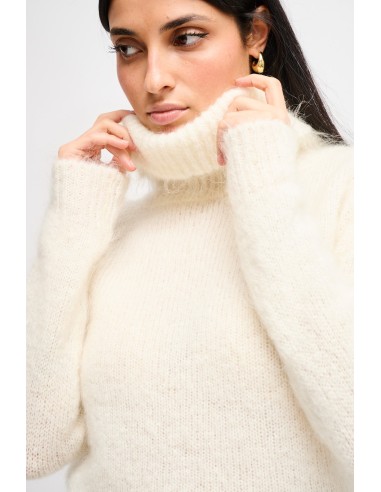 Maryley Col roulé en mohair croisé