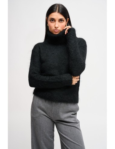 Maryley Col roulé en mohair croisé