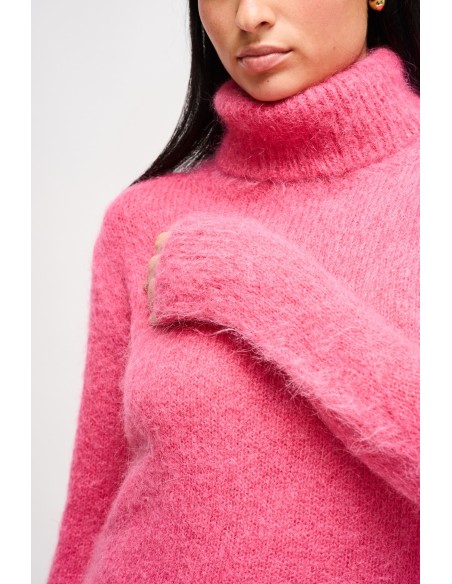 Maryley Col roulé en mohair croisé