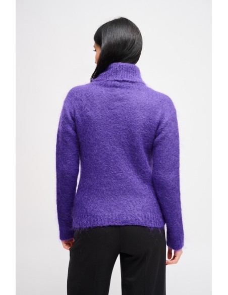 Maryley Col roulé en mohair croisé