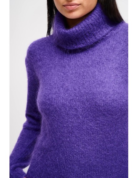 Maryley Col roulé en mohair croisé
