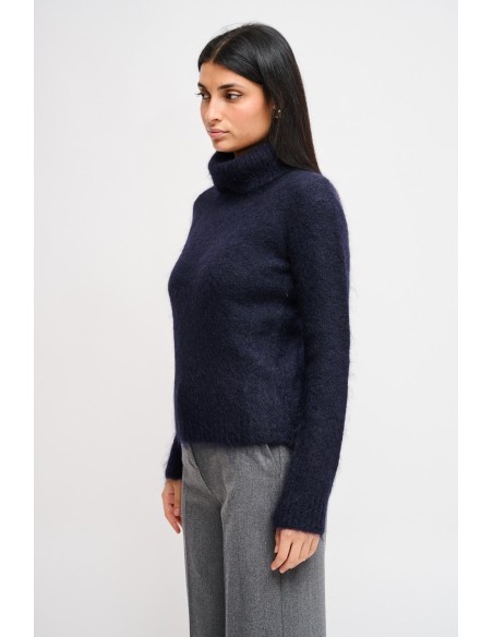 Maryley Col roulé en mohair croisé