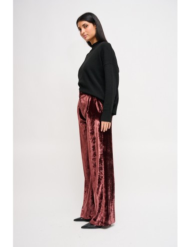 Maryley Palazzo-broek van glad fluweel