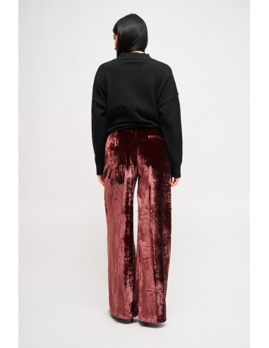 Maryley Palazzo-broek van glad fluweel