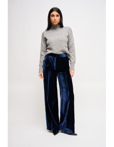 Maryley Palazzo-broek van glad fluweel