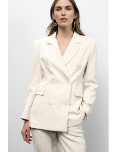 Blazer croisé avec poches passepoilées Dixie
