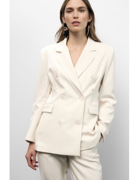 Blazer croisé avec poches passepoilées Dixie