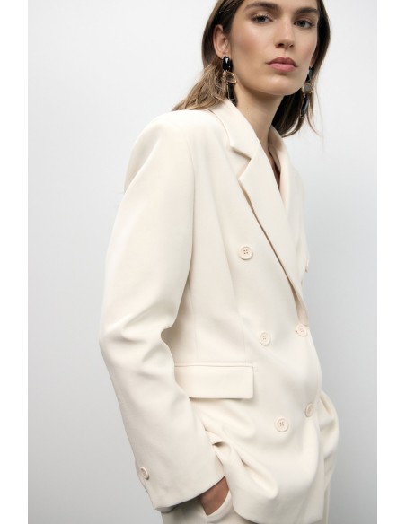 Blazer croisé avec poches passepoilées Dixie