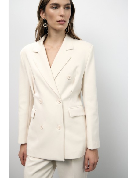 Blazer croisé avec poches passepoilées Dixie