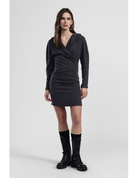 Robe courte à décolleté croisé profond Dixie