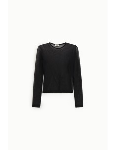 Dixie T-shirt met lange mouwen en transparant effect 2