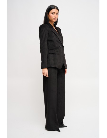 Ensemble veste à double boutonnage et pantalon palazzo Maryley