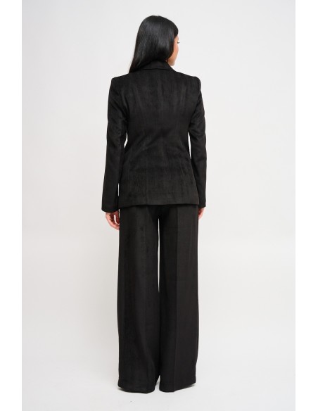 Ensemble veste à double boutonnage et pantalon palazzo Maryley
