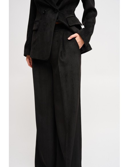 Maryley double-breasted jasje en palazzo-broek set