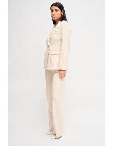 Ensemble veste à double boutonnage et pantalon palazzo Maryley