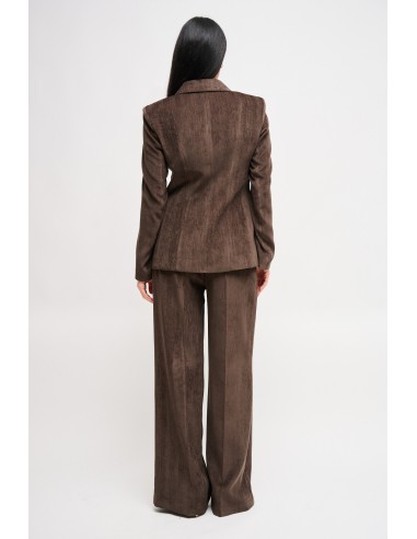 Ensemble veste à double boutonnage et pantalon palazzo Maryley