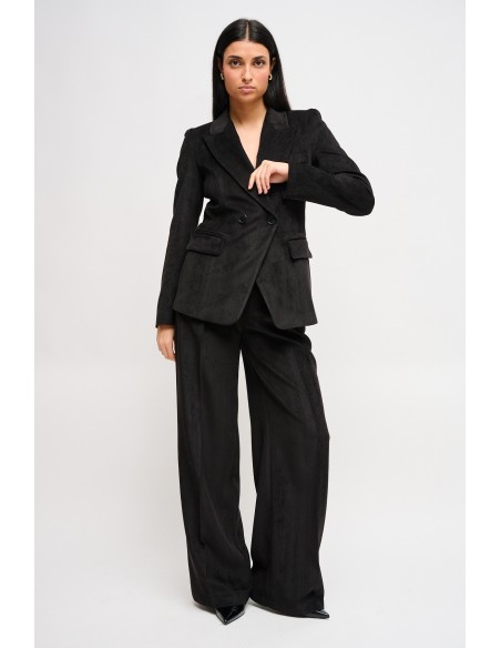 Maryley double-breasted jasje en palazzo-broek set