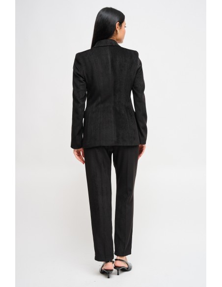 Maryley - Ensemble veste à double boutonnage et pantalon échancré