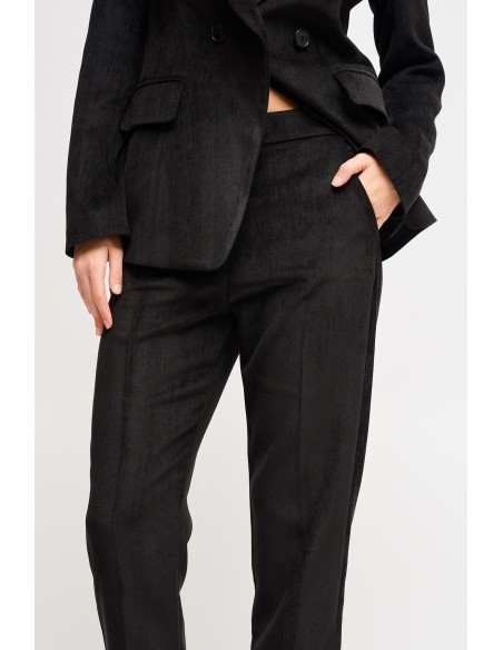 Maryley - Ensemble veste à double boutonnage et pantalon échancré