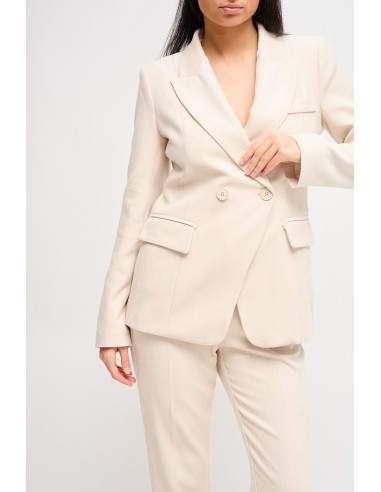 Maryley - Ensemble veste à double boutonnage et pantalon échancré