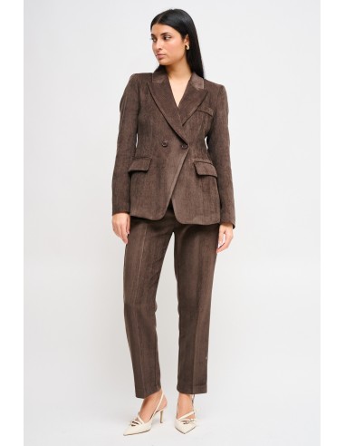 Maryley - Ensemble veste à double boutonnage et pantalon échancré