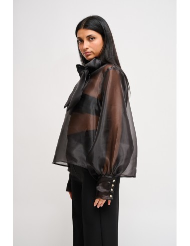 Semitransparante satijnen blouse Maryley