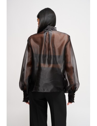 Semitransparante satijnen blouse Maryley