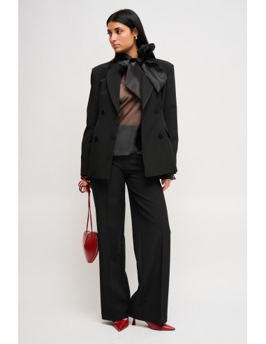 Chemisier en satin semi-transparent Maryley