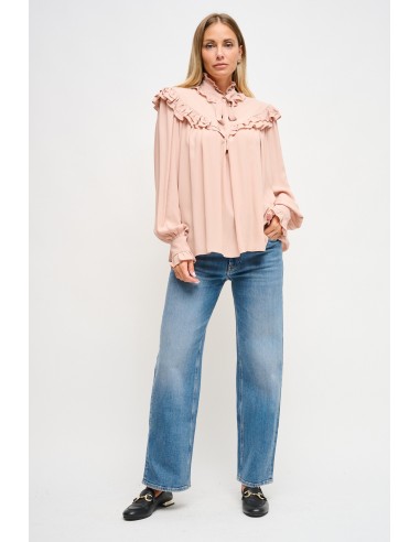 Chemisier en viscose avec dentelle Maryley