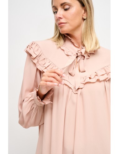 Chemisier en viscose avec dentelle Maryley