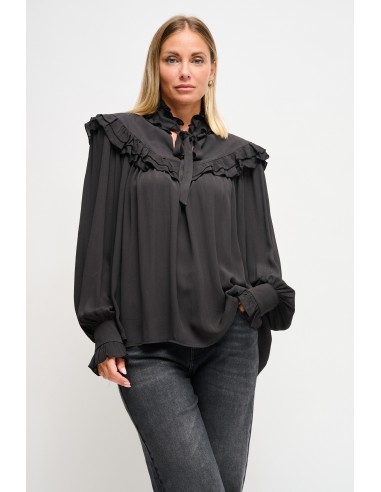 Viscose blouse met striklint van Maryley