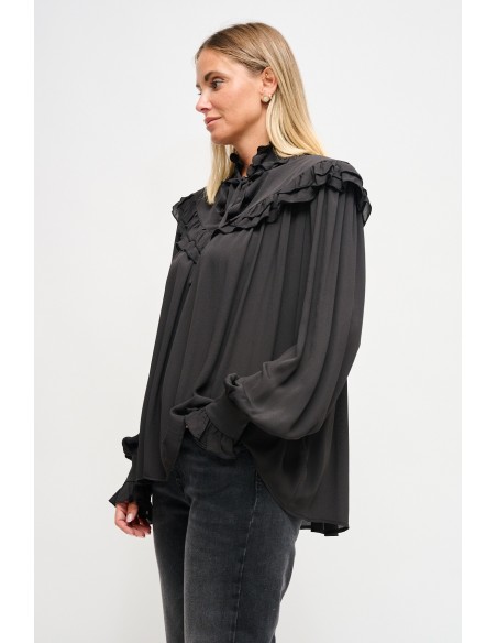 Viscose blouse met striklint van Maryley