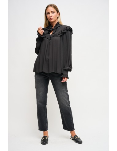 Chemisier en viscose avec dentelle Maryley