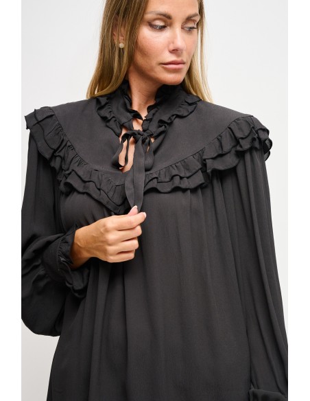 Viscose blouse met striklint van Maryley