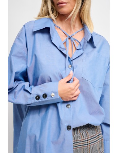 Chemise en coton avec lacets Maryley