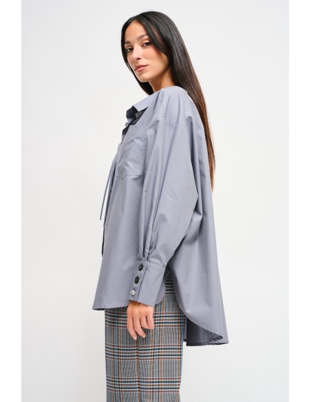 Chemise en coton avec lacets Maryley