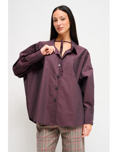 Chemise en coton avec lacets Maryley