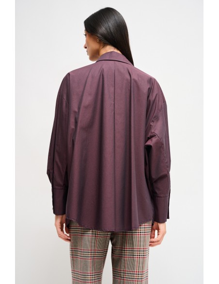 Chemise en coton avec lacets Maryley