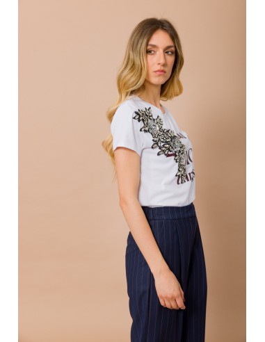 T-shirt « You Can Do Big Things » avec application bijou Maryley