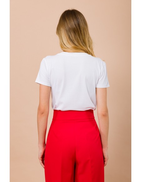 T-shirt « Love Is The Way » avec applications bijou Maryley
