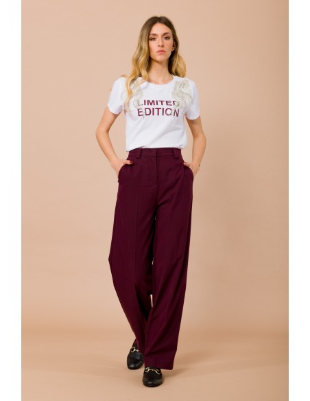 T-shirt édition limitée avec applications bijou Maryley
