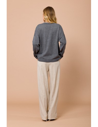 Maryley-shirt met lange mouwen en argylemotief