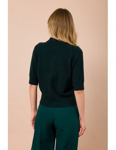 Maryley - Col chemise et cardigan à manches courtes