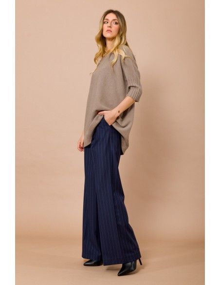 Oversized trui met boothals en 3/4-mouwen Maryley