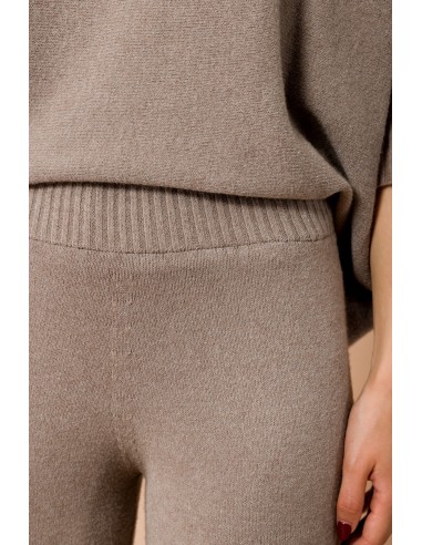 Maryley - Pantalon de palais en maille avec ceinture élastique