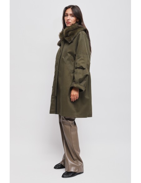 Parka Maryley Over avec col en fausse fourrure amovible