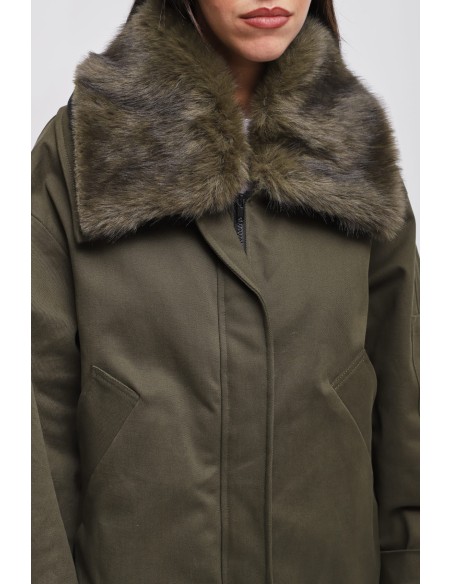 Parka Maryley Over avec col en fausse fourrure amovible